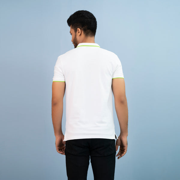 MENS POLO-WHITE