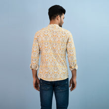 Load image into Gallery viewer, Mens Casual Shirt- White Orange
