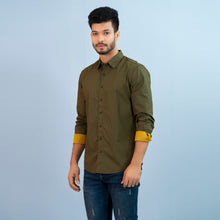 Load image into Gallery viewer, Mens Casual Shirt-Black Orange
