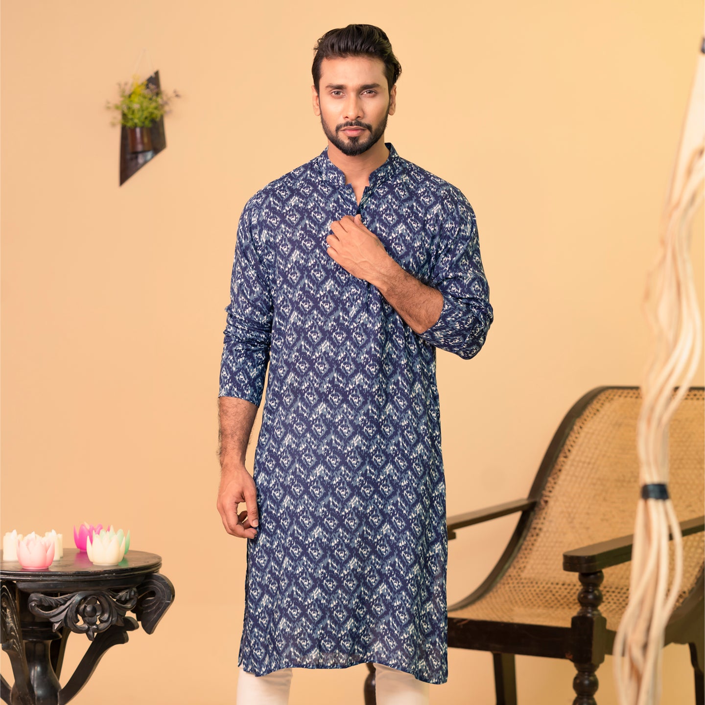 Mens Panjabi-Sky Blue 1