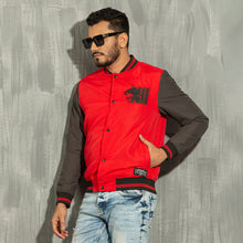 Load image into Gallery viewer, Mens Bomber- Red/Black
