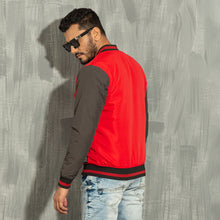 Load image into Gallery viewer, Mens Bomber- Red/Black
