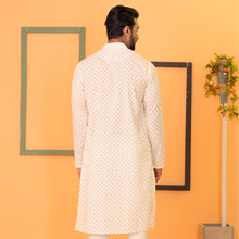 Load image into Gallery viewer, Mens Basic Panjabi-White Box Printed
