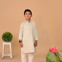 Load image into Gallery viewer, Boys Embroidery Panjabi-Olive 1
