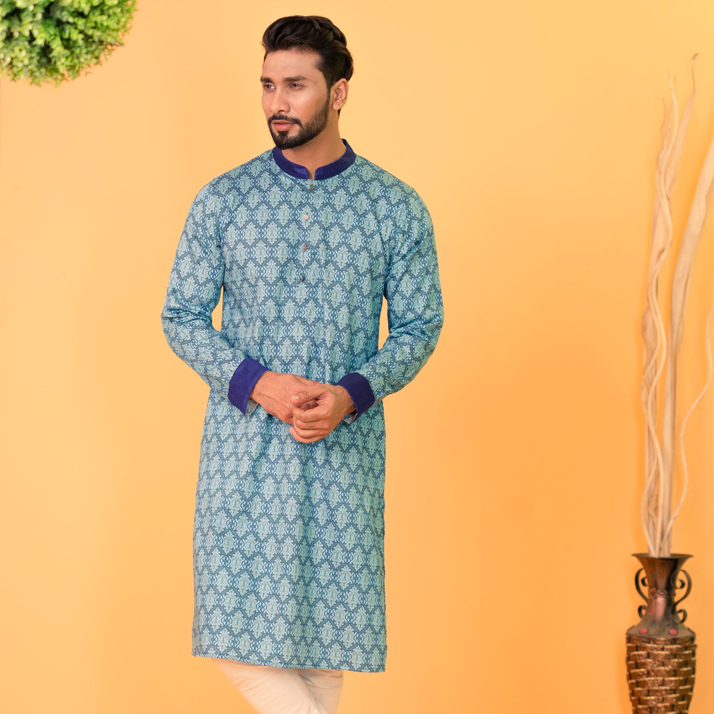 Mens Panjabi- Blue