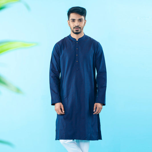 Mens Navy Panjabi