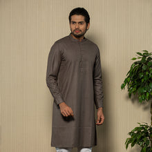 Load image into Gallery viewer, Mens Embroidery Panjabi - Heather Forest
