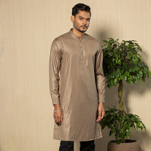 Load image into Gallery viewer, Mens Embroidery Panjabi - Chestnut
