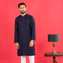 Load image into Gallery viewer, Mens Panjabi- Navy

