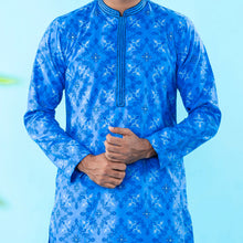 Load image into Gallery viewer, Mens Embroidery Panjabi- Blue
