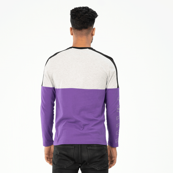 Mens Ls T-Shirt- Purple