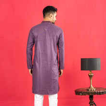 Load image into Gallery viewer, Mens Embroidery Panjabi- Purple
