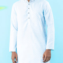 Load image into Gallery viewer, Mens Embroidery Panjabi- Sky

