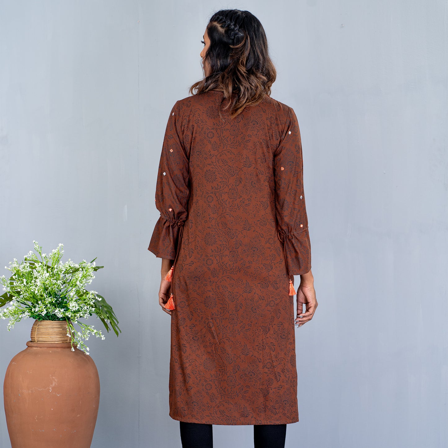 Womens Kurti- Brown