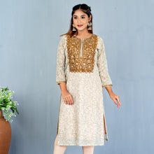 Load image into Gallery viewer, Ladies Premium Kurti- Olive
