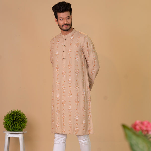 Mens Panjabi- Beige