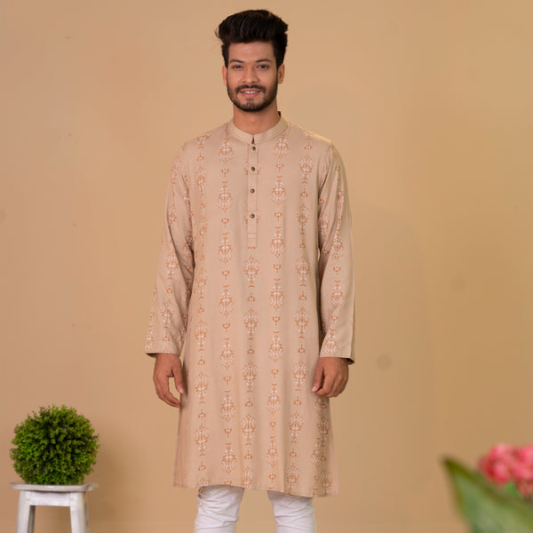 Mens Panjabi- Beige