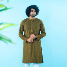 Load image into Gallery viewer, Mens Panjabi- Olive Green

