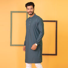 Load image into Gallery viewer, Mens Panjabi- Navy Printed
