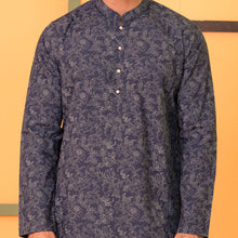 Load image into Gallery viewer, Mens Panjabi-Navy Floral
