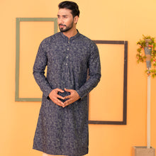 Load image into Gallery viewer, Mens Panjabi-Navy Floral

