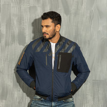 Load image into Gallery viewer, Mens Bomber Jacket- Navy/Black
