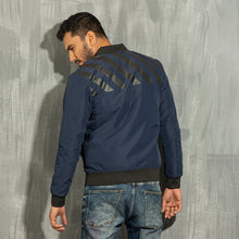 Load image into Gallery viewer, Mens Bomber Jacket- Navy/Black
