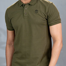 Load image into Gallery viewer, Mens Polo- Forest Green
