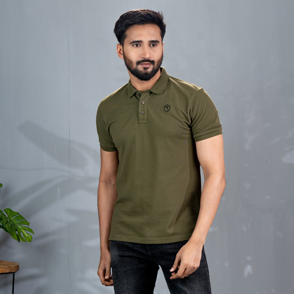 Mens Polo- Forest Green