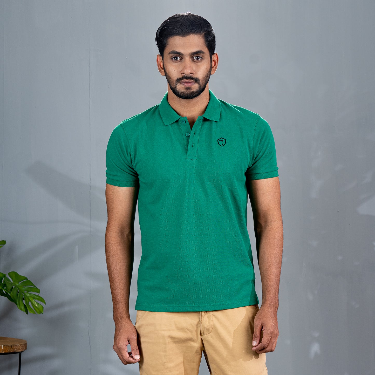 Mens Bottle Green Polo