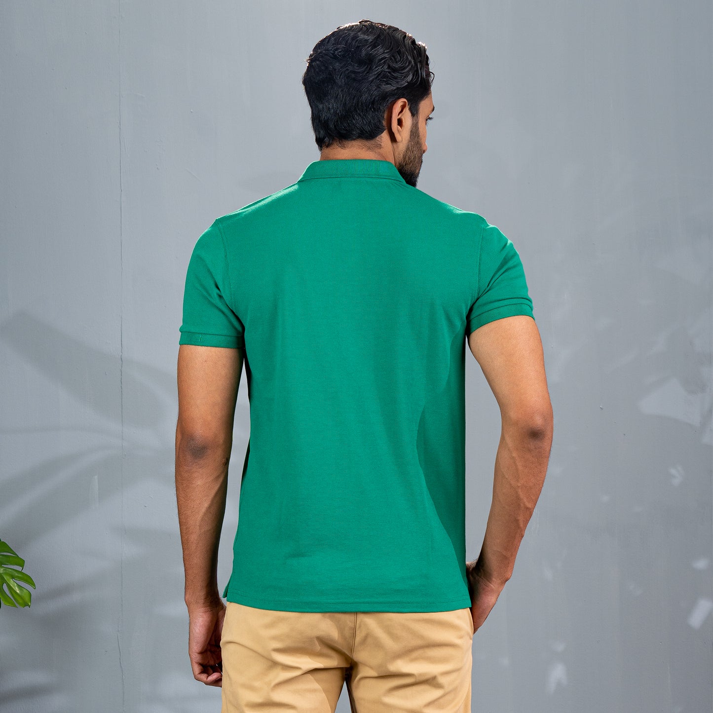 Mens Bottle Green Polo