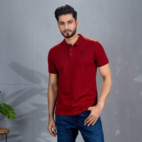 Mens Polo- Maroon