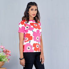 Load image into Gallery viewer, Ladies T-Shirt- Pink Aop
