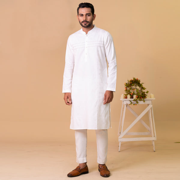 Mens Basic Panjabi-White 2