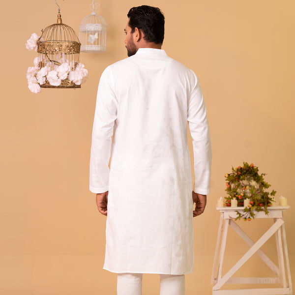 Mens Basic Panjabi-White 2