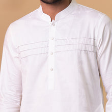 Load image into Gallery viewer, Mens Basic Panjabi-White 2
