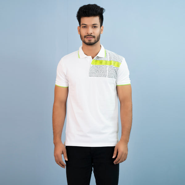 MENS POLO-WHITE