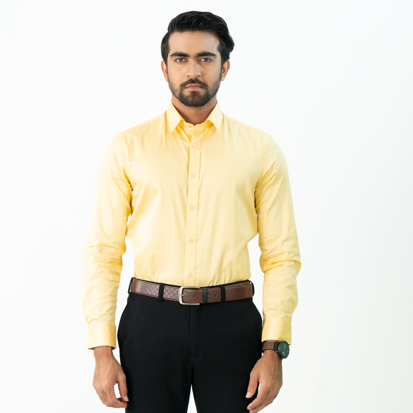 Formal Shirt-Yellow 1