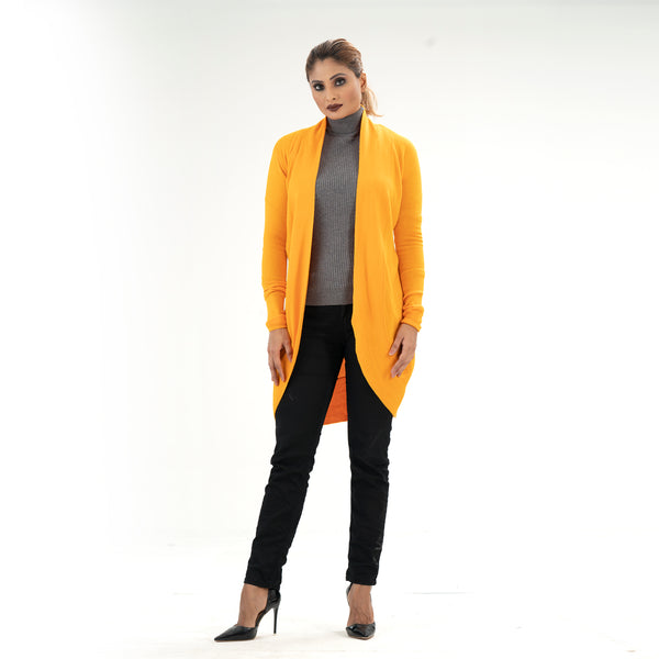Ladies Shrug- Yellow