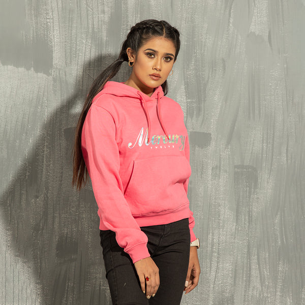 Ladies Hoodie- Pink