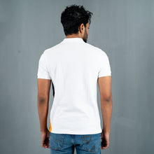 Load image into Gallery viewer, Men’s White Contrast Polo
